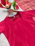 NEW ARRIVAL FRENCH CREPE PLAIN TOP PATIYALA WITH DUPATTA FESTIVE WEAR WHOLESALE PRICE ETHNIC GARMENT (9)