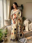 NEW ARRIVAL JAPAN SATIN GAJI SILK MILL PRINT WORK SAREE WITH UNSTITCHED BLOUSE DAILY WEAR WHOLESALE PRICE ETHNIC GARMENT (3)