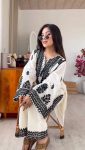 NEW ARRIVAL RAYON BUTTI SILK EMBROIDERY CHAIN STITCH WORK TOP PALAZZO SET CASUAL WEAR WHOLESALE PRICE ETHNIC GARMENT (6)