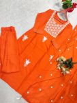 NEW ARRIVAL RAYON EMBROIDERY WORK TOP BOTTOM WITH DUPATTA FESTIVE WEAR WHOLESALE PRICE ETHNIC GARMENT (2)