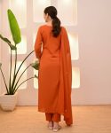 NEW ARRIVAL RAYON EMBROIDERY WORK TOP BOTTOM WITH DUPATTA FESTIVE WEAR WHOLESALE PRICE ETHNIC GARMENT (2)