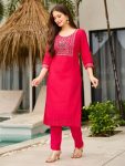 NEW ARRIVAL ROMAN SILK EMBROIDERY WORK TOP BOTTOM WITH DUPATTA FESTIVE WEAR WHOLESALE PRICE ETHNIC GARMENT (7)