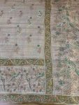 NEW ARRIVAL SHIMMER SILK DIGITAL PRINTED WITH AARI AND KHATLIWORK SAREE WITH UNSTITCHED BLOUSE WEDDING WEAR WHOLESALE PRICE ETHNIC GARMENT (2)