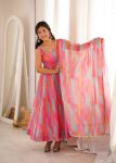 NEW ARRIVAL TABBY ORGANZA MIRROR LACE WORK GOWN BOTTOM WITH DUPATTA FESTIVE WEAR WHOLESALE PRICE ETHNIC GARMENT (3)