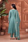NEW ARRIVAL VICHITRA SILK EMBROIDERY, SEQUENCE & CODING WORK TOP BOTTOM WITH DUPATTA FESTIVE WEAR WHOLESALE PRICE ETHNIC GARMENT (8)