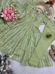 NEW ARRIVAL VISCOSE WEAVING JACQUARD REAL MIRROR LACE WORK GOWN BOTTOM WITH DUPATTA FESTIVAL WEAR WHOLESALE PRICE ETHNIC GARMENT (8)
