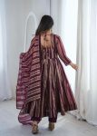 NEW ARRIVAL VISCOSE WEAVING JACQUARD REAL MIRROR LACE WORK GOWN BOTTOM WITH DUPATTA FESTIVAL WEAR WHOLESALE PRICE ETHNIC GARMENT (18)