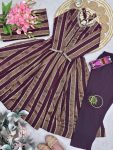 NEW ARRIVAL VISCOSE WEAVING JACQUARD REAL MIRROR LACE WORK GOWN BOTTOM WITH DUPATTA FESTIVAL WEAR WHOLESALE PRICE ETHNIC GARMENT (18)