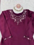 RICH LOOK AMERICAN SILK THREAD & SEQUENCE WORK TOP BOTTOM WITH DUPATTA FESTIVE WEAR WHOLESALE PRICE ETHNIC GARMENT (13)