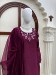 RICH LOOK AMERICAN SILK THREAD & SEQUENCE WORK TOP BOTTOM WITH DUPATTA FESTIVE WEAR WHOLESALE PRICE ETHNIC GARMENT (13)