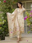 RICH LOOK ASSAM SILK EMBROIDERY BEADS WORK TOP BOTTOM WITH DUPATTA FESTIVE WEAR WHOLESALE PRICE ETHNIC GARMENT (2)