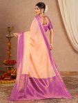 RICH LOOK BANARASI SILK WEAVING WORK SAREE WITH UNSTITCHED BLOUSE DAILY WEAR WHOLESALE PRICE ETHNIC GARMENT (4)