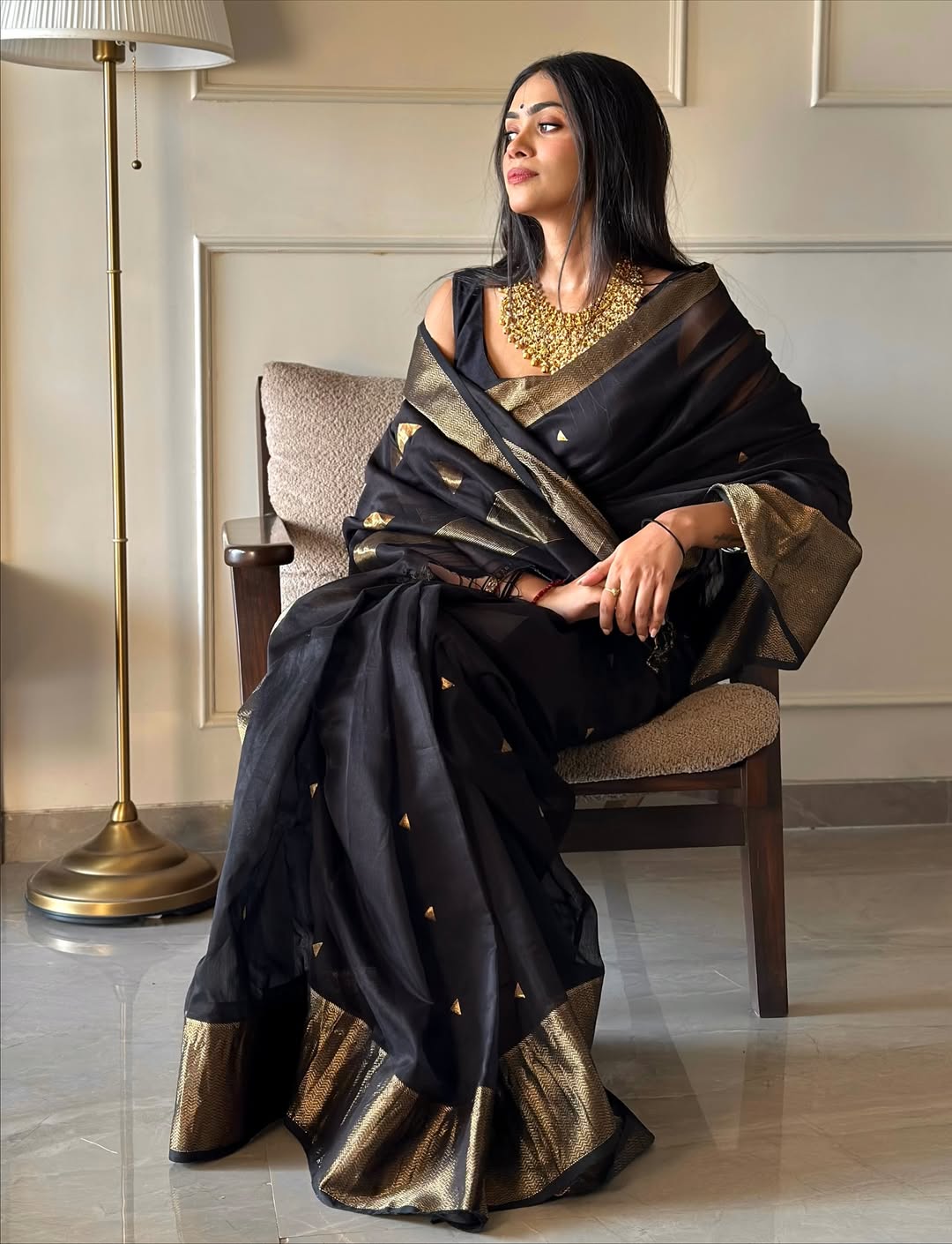 RICH LOOK BANARASI SILK WEAVING WORK SAREE WITH UNSTITCHED BLOUSE FESTIVE WEAR WHOLESALE PRICE ETHNIC GARMENT (11)