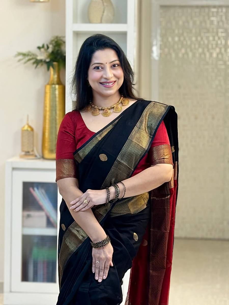 RICH LOOK BANARASI SILK WEAVING WORK SAREE WITH UNSTITCHED BLOUSE FESTIVE WEAR WHOLESALE PRICE ETHNIC GARMENT (2)