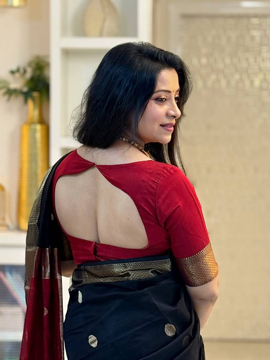 RICH LOOK BANARASI SILK WEAVING WORK SAREE WITH UNSTITCHED BLOUSE FESTIVE WEAR WHOLESALE PRICE ETHNIC GARMENT (4)