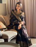 RICH LOOK BANARASI SILK WEAVING WORK SAREE WITH UNSTITCHED BLOUSE FESTIVE WEAR WHOLESALE PRICE ETHNIC GARMENT (11)