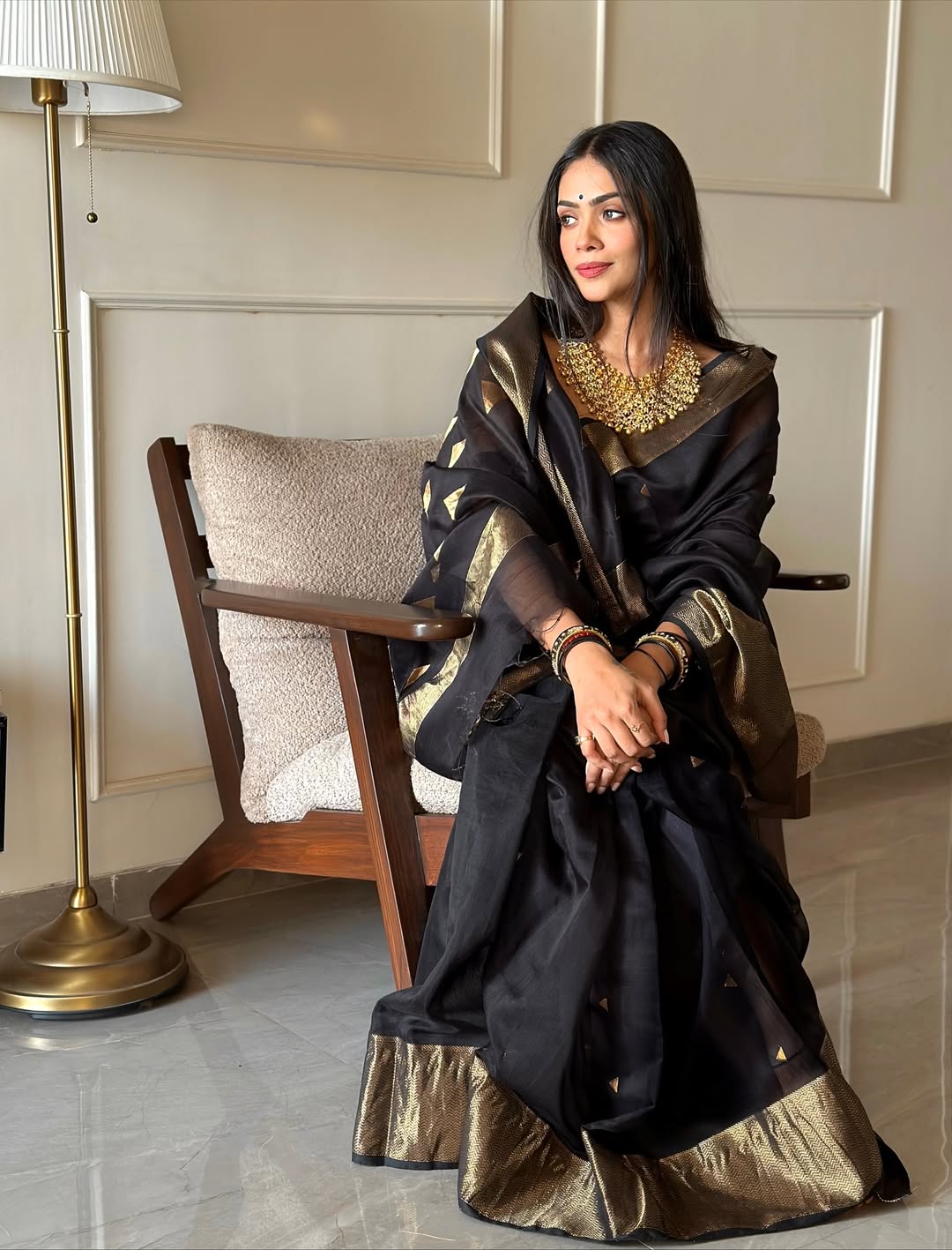 RICH LOOK BANARASI SILK WEAVING WORK SAREE WITH UNSTITCHED BLOUSE FESTIVE WEAR WHOLESALE PRICE ETHNIC GARMENT (9)
