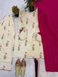 RICH LOOK CAMBRIC COTTON DIGITAL PRINT WORK TOP PATIYALA WITH DUPATTA FESTIVE WEAR WHOLESALE PRICE ETHNIC GARMENT (10)