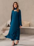 RICH LOOK CHANDERI COTTON EMBROIDERY SEQUENCE WORK TOP BOTTOM WITH DUPATTA FESTIVE WEAR WHOLESALE PRICE ETHNIC GARMENT (9)
