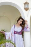 RICH LOOK CHANDERI DIGITAL PRINT WITH HAND WORK GOWN BOTTOM WITH DUPATTA FESTIVE WEAR WHOLESALE PRICE ETHNIC GARMENT (2)