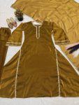 RICH LOOK CHIFFON BURBERRY SILK FANCY READYMADE LACE WORK TOP BOTTOM WITH DUPATTA FESTIVE WEAR WHOLESALE PRICE ETHNIC GARMENT (4)