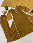 RICH LOOK CHIFFON BURBERRY SILK FANCY READYMADE LACE WORK TOP BOTTOM WITH DUPATTA FESTIVE WEAR WHOLESALE PRICE ETHNIC GARMENT (4)