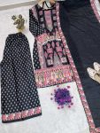 RICH LOOK CHINON SILK DIGITAL PRINT AND STONE WORK TOP PALAZZO WITH DUPATTA FESTIVE WEAR WHOLESALE PRICE ETHNIC GARMENT (2)