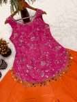 RICH LOOK CHINON SILK EMBROIDERY WITH SEQUENCE MULTI NEEDLE EMBROIDERY, ZARI WORK TOP PALAZZO SET FESTIVE WEAR WHOLESALE PRICE ETHNIC GARMENT (4)