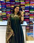 RICH LOOK COTTON DIGITAL PRINTED WITH SEQUENCE KATHA WORK ANARKALI BOTTOM WITH DUPATTA FESTIVE WEAR WHOLESALE PRICE ETHNIC GARMENT (12)