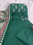 RICH LOOK COTTON DIGITAL PRINTED WITH SEQUENCE KATHA WORK ANARKALI BOTTOM WITH DUPATTA FESTIVE WEAR WHOLESALE PRICE ETHNIC GARMENT (12)