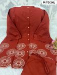 RICH LOOK COTTON EMBROIDERY WORK CO-ORD SET DAILY WEAR WHOLESALE PRICE ETHNIC GARMENT (3)