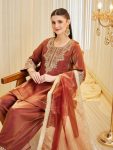 RICH LOOK FENDY SILK EMBROIDERY SEQUENCE WORK TOP PATIYALA WITH DUPATTA FESTIVE WEAR WHOLESALE PRICE ETHNIC GARMENT (2)