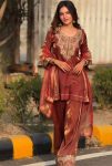 RICH LOOK FENDY SILK EMBROIDERY SEQUENCE WORK TOP PATIYALA WITH DUPATTA FESTIVE WEAR WHOLESALE PRICE ETHNIC GARMENT (2)