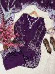 RICH LOOK FRENCH CREPE THREAD EMBROIDERY WORK TOP PALAZZO WITH DUPATTA FESTIVE WEAR WHOLESALE PRICE ETHNIC GARMENT (3)