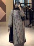 RICH LOOK GEORGETTE EMBROIDERY 5 MM SEQUENCE WORK TOP PALAZZO WITH DUPATTA CREAM