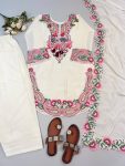 RICH LOOK GEORGETTE EMBROIDERY THREAD WORK TOP PATIYALA WITH DUPATTA FESTIVE WEAR WHOLESALE PRICE ETHNIC GARMENT (2)