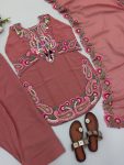 RICH LOOK GEORGETTE EMBROIDERY THREAD WORK TOP PATIYALA WITH DUPATTA FESTIVE WEAR WHOLESALE PRICE ETHNIC GARMENT (4)