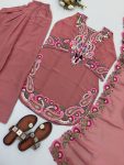 RICH LOOK GEORGETTE EMBROIDERY THREAD WORK TOP PATIYALA WITH DUPATTA FESTIVE WEAR WHOLESALE PRICE ETHNIC GARMENT (4)