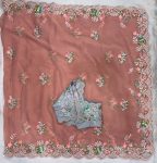 RICH LOOK GEORGETTE EMBROIDERY WORK SAREE WITH UNSTITCHED BLOUSE WEDDING WEAR WHOLESALE PRICE ETHNIC GARMENT (2)