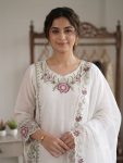 RICH LOOK GEORGETTE EMBROIDERY WORK TOP PALAZZO WITH DUPATTA FESTIVE WEAR WHOLESALE PRICE ETHNIC GARMENT (7)