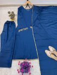RICH LOOK GEORGETTE FANCY LACE WORK GOWN BOTTOM WITH DUPATTA FESTIVE WEAR WHOLESALE PRICE ETHNIC GARMENT (2)