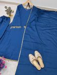 RICH LOOK GEORGETTE FANCY LACE WORK GOWN BOTTOM WITH DUPATTA FESTIVE WEAR WHOLESALE PRICE ETHNIC GARMENT (2)