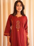 RICH LOOK JAIPURI COTTON BAGRU PRINT AND MIRROR WORK TOP BOTTOM WITH DUPATTA FESTIVE WEAR WHOLESALE PRICE ETHNIC GARMENT (6)