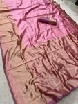 RICH LOOK LICHI SILK WEAVING WORK SAREE WITH UNSTITCHED BLOUSE FESTIVE WEAR WHOLESALE PRICE ETHNIC GARMENT (2)