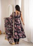 RICH LOOK MUSLIN FLORAL PRINT WORK GOWN BOTTOM WITH DUPATTA SEASONABLE WEAR WHOLESALE PRICE ETHNIC GARMENT (4)