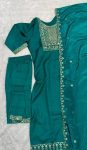 RICH LOOK RAYON EMBROIDERY WORK TOP BOTTOM WITH DUPATTA FESTIVE WEAR WHOLESALE PRICE ETHNIC GARMENT (8)