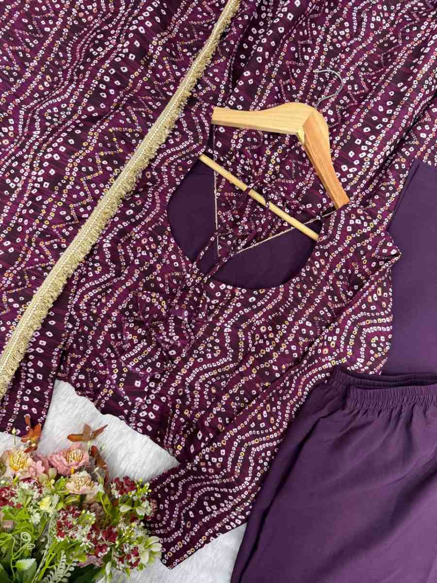 RICH LOOK RAYON MIRROR EMBROIDERY WORK GOWN BOTTOM WITH DUPATTA FESTIVE WEAR WHOLESALE PRICE ETHNIC GARMENT (20)
