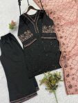 RICH LOOK ROMAN SEQUENCE EMBROIDERY WORK TOP PALAZZO WITH DUPATTA FESTIVE WEAR WHOLESALE PRICE ETHNIC GARMENT (7)