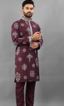 RICH LOOK RUSSIAN SILK EMBROIDERY WORK MEN’S KURTA PAYJAMA FESTIVE WEAR WHOLESALE PRICE ETHNIC GARMENT (10)
