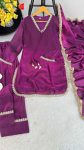 RICH LOOK SATIN SILK HAND MADE REAL MIRROR PEARL MOTI LACE WORK TOP PATIYALA WITH DUPATTA FESTIVE WEAR WHOLESALE PRICE ETHNIC GARMENT (14)